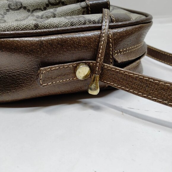 Authentic Gucci Vintage Brown PVC Crossbody bag mon518-111325 - Picture 8 of 16